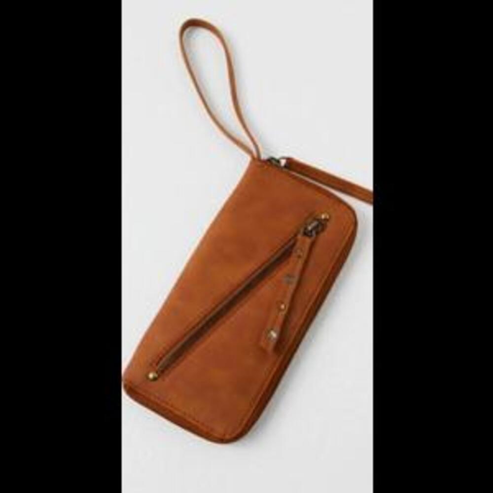 Free People Distressed Vegan Wallet NWT